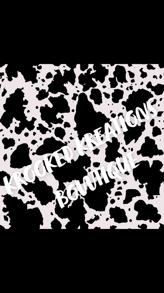 Black & white cow print
