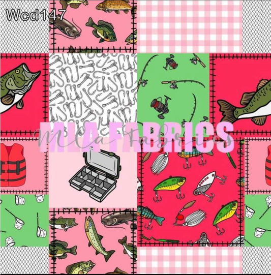 Pink Fishing Patchwork